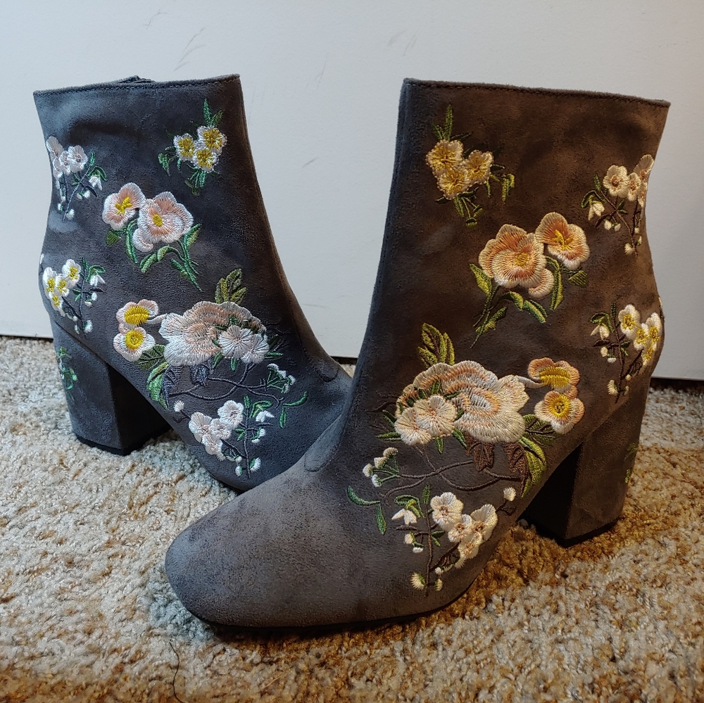 Seven Dials Floral Booties